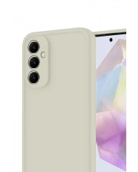 Newface Samsung Galaxy A17 5G Viera Silikon - Krem