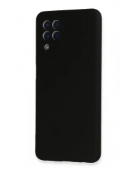 Newface Samsung Galaxy A22 Kılıf Nano içi Kadife Silikon - Siyah