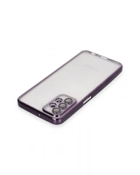 Newface Samsung Galaxy A23 4G Kılıf Razer Lensli Silikon - Mor