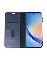 Newface Samsung Galaxy A24 4G Kılıf Trend S Plus Kapaklı Kılıf - Lacivert