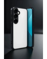 Newface Samsung Galaxy A24 4G Prime Kılıf Razer Lensli Silikon - Gümüş