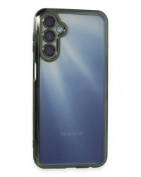 Newface Samsung Galaxy A25 5G Kılıf Razer Lensli Silikon - Yeşil