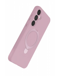 Newface Samsung Galaxy A25 5G Regal Magsafe Standlı Kapak - Açık Pembe