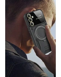 Newface Samsung Galaxy A26 Kılıf Joy Lens Standlı Kapak - Mor