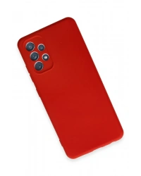 Newface Samsung Galaxy A32 Kılıf First Silikon - Kırmızı