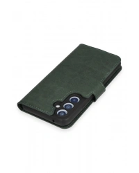 Newface Samsung Galaxy A34 5G Kılıf Trend S Plus Kapaklı Kılıf - Yeşil