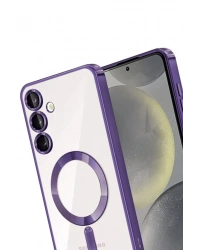 Newface Samsung Galaxy A35 5G Kross Magneticsafe Kapak - Mor