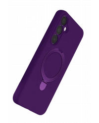 Newface Samsung Galaxy A35 5G Regal Magsafe Standlı Kapak - Derin Mor