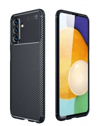 Newface Samsung Galaxy A36 Kılıf Auto Focus Karbon Kapak - Siyah