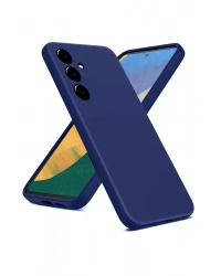 Newface Samsung Galaxy A36 Kılıf Nano içi Kadife Silikon - Lacivert