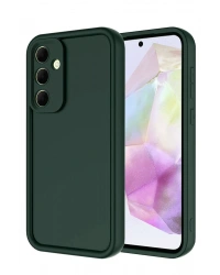 Newface Samsung Galaxy A36 Kılıf Viera Silikon - Koyu Yeşil