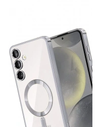 Newface Samsung Galaxy A36 Kross Magneticsafe Kapak - Gümüş