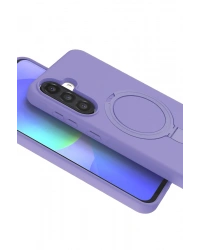 Newface Samsung Galaxy A36 Regal Magsafe Standlı Kapak - Lila