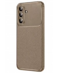 Newface Samsung Galaxy A37 5G Auto Focus Karbon Kapak - Kahverengi