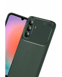 Newface Samsung Galaxy A37 5G Auto Focus Karbon Kapak - Koyu Yeşil