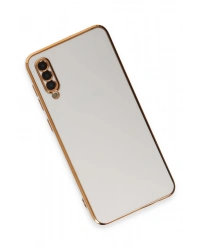 Newface Samsung Galaxy A50 Kılıf Volet Silikon - Beyaz