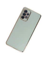 Newface Samsung Galaxy A52 Kılıf Volet Silikon - Açık Yeşil