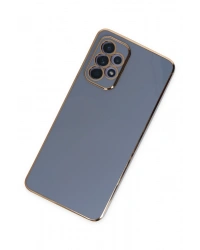 Newface Samsung Galaxy A52 Kılıf Volet Silikon - Mavi