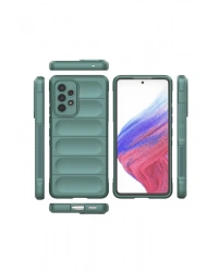 Newface Samsung Galaxy A53 5G Kılıf Optimum Silikon - Koyu Yeşil