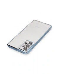 Newface Samsung Galaxy A53 5G Kılıf Razer Lensli Silikon - Açık Mavi