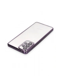 Newface Samsung Galaxy A53 5G Kılıf Razer Lensli Silikon - Mor