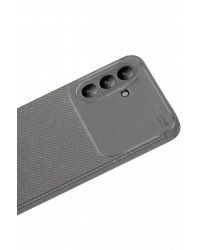 Newface Samsung Galaxy A56 Kılıf Auto Focus Karbon Kapak - Gri