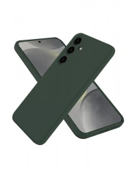 Newface Samsung Galaxy A56 Kılıf First Silikon - Koyu Yeşil