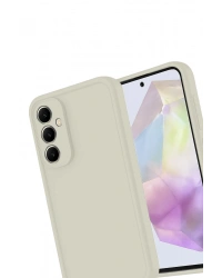 Newface Samsung Galaxy A56 Kılıf Viera Silikon - Krem