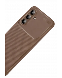 Newface Samsung Galaxy A57 5G Auto Focus Karbon Kapak - Kahverengi