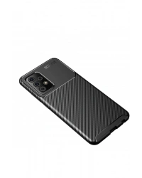 Newface Samsung Galaxy A72 Kılıf Auto Focus Karbon Kapak - Siyah