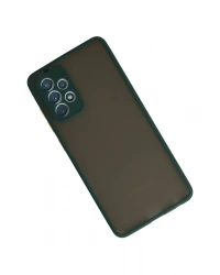 Newface Samsung Galaxy A72 Kılıf Montreal Silikon Kapak - Koyu Yeşil