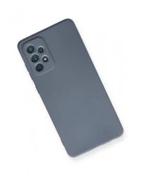 Newface Samsung Galaxy A72 Kılıf Nano içi Kadife Silikon - Gri