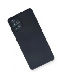 Newface Samsung Galaxy A72 Kılıf Nano içi Kadife Silikon - Lacivert