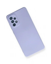 Newface Samsung Galaxy A72 Kılıf Nano içi Kadife Silikon - Lila