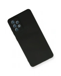 Newface Samsung Galaxy A72 Kılıf Nano içi Kadife Silikon - Siyah