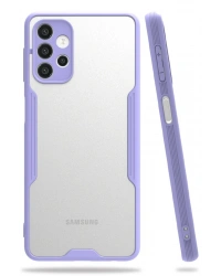 Newface Samsung Galaxy A72 Kılıf Platin Silikon - Lila