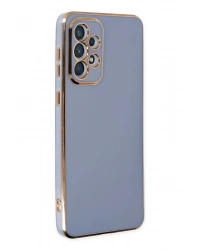 Newface Samsung Galaxy A73 5G Kılıf Volet Silikon - Mavi