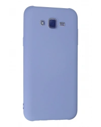 Newface Samsung Galaxy J7 Kılıf Nano içi Kadife Silikon - Lila