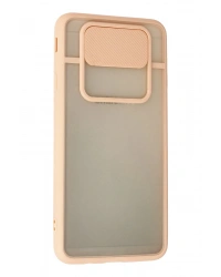 Newface Samsung Galaxy J7 Prime Kılıf Palm Buzlu Kamera Sürgülü Silikon - Pembe