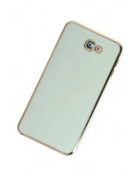 Newface Samsung Galaxy J7 Prime Kılıf Volet Silikon - Açık Yeşil