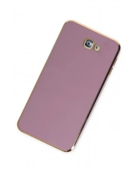 Newface Samsung Galaxy J7 Prime Kılıf Volet Silikon - Mor