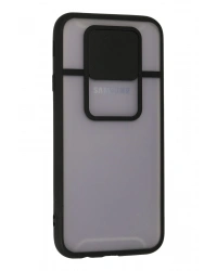 Newface Samsung Galaxy J7 Pro / J730 Kılıf Palm Buzlu Kamera Sürgülü Silikon - Siyah