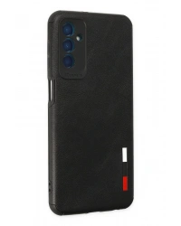 Newface Samsung Galaxy M13 Kılıf Loop Deri Silikon - Siyah