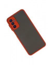 Newface Samsung Galaxy M13 Kılıf Montreal Silikon Kapak - Kırmızı