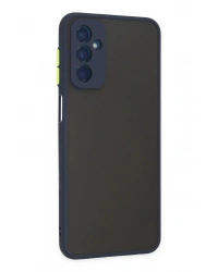 Newface Samsung Galaxy M13 Kılıf Montreal Silikon Kapak - Lacivert