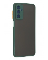 Newface Samsung Galaxy M13 Kılıf Montreal Silikon Kapak - Yeşil