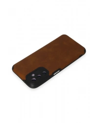 Newface Samsung Galaxy M14 5G Kılıf Loop Deri Silikon - Kahverengi