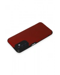 Newface Samsung Galaxy M14 5G Kılıf Loop Deri Silikon - Kırmızı