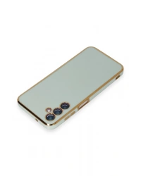 Newface Samsung Galaxy M14 5G Kılıf Volet Silikon - Açık Yeşil