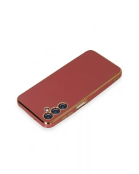 Newface Samsung Galaxy M14 5G Kılıf Volet Silikon - Kırmızı